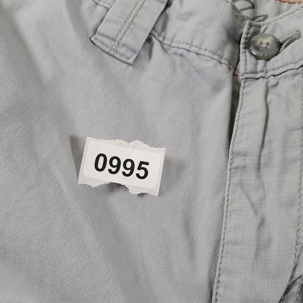 Eddie Bauer Cargo Shorts Mens 35 Rip Stop Specially Dyed Gray Cotton - Picture 9 of 9